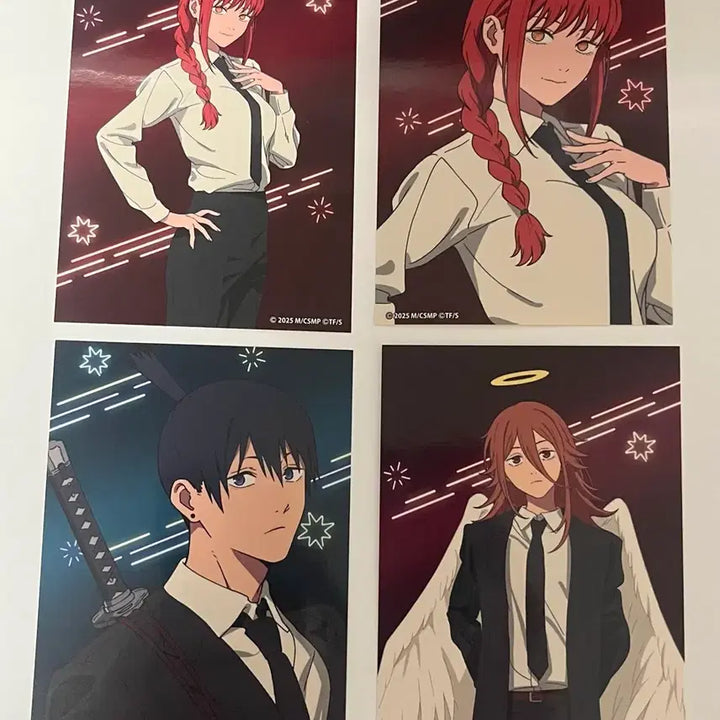 [BUNJANG] Chainsaw Man Sticker Set / 체인소맨 스티커 4장 일괄