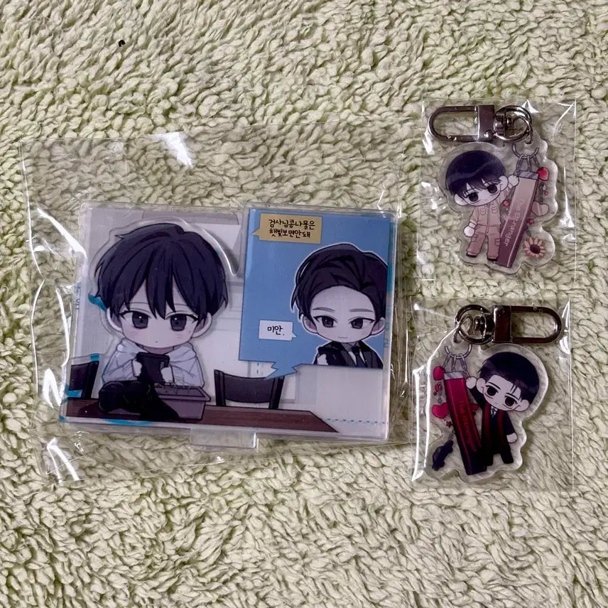 [BUNJANG] Stranger Acrylic Stand Keyring Sticker Bundle / 이방인 아크릴 스탠드 키링 일괄 비공식 굿즈 비공굿 스티커
