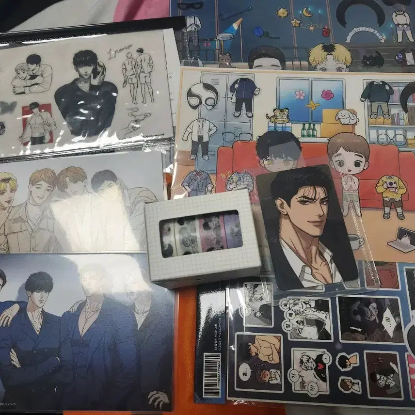 [BUNJANG] Mingwa Popup BJ Alex Jinx Black Cat Power Photocard Sticker washi tape Goods Set / 밍과 팝업 BJ알렉스 징크스 흑묘력 클리어파일 주재경 포토카드 스티커 마테 굿즈
