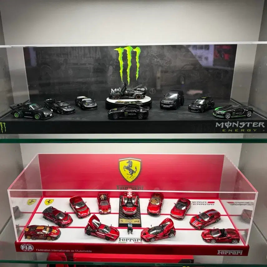 [BUNJANG] 1:64 Scale Ferrari Monster Acrylic Display Case / 1:64 페라리 몬스터 아크릴 케이스 다이캐스트