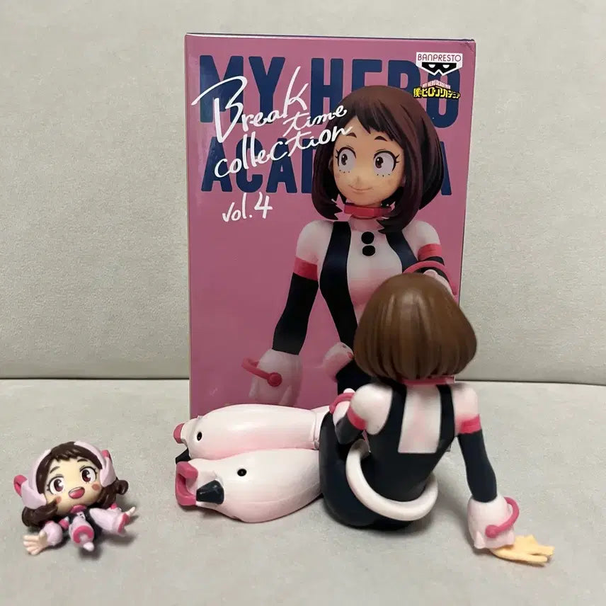 [BUNJANG] Banpresto Break Time Ochako Uraraka Figure &amp; Gacha Figure Bundle Set / 반프레스토 브레이크타임 우라라카 피규어+우라라카 가챠 일괄