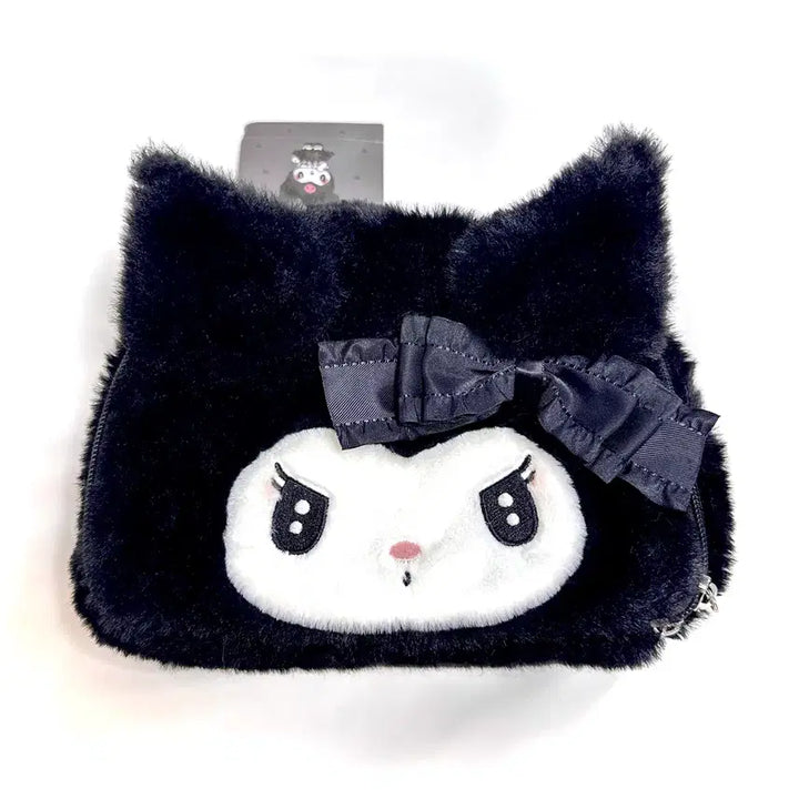 [BUNJANG] Sanrio Kuromi Face Pouch - Secret Meromero Series / 산리오 비밀의 메로쿠로 시리즈 쿠로미 페이스파우치 정품