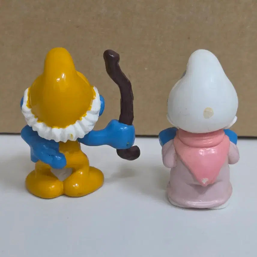 [BUNJANG] Smurf Grandpa &amp; Grandma Figure Set / 스머프 할아버지 할머니 피규어 세트