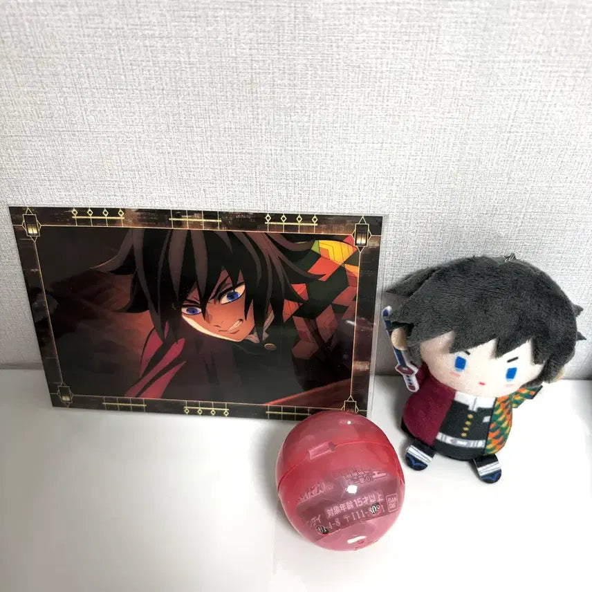 [BUNJANG] Demon Slayer: Mugen Train Arc Postcard Swarasetai Gacha Figure Finger Plush / 귀멸의 칼날 기유 무한성편 카드 스와라세타이 가챠 피규어 누이