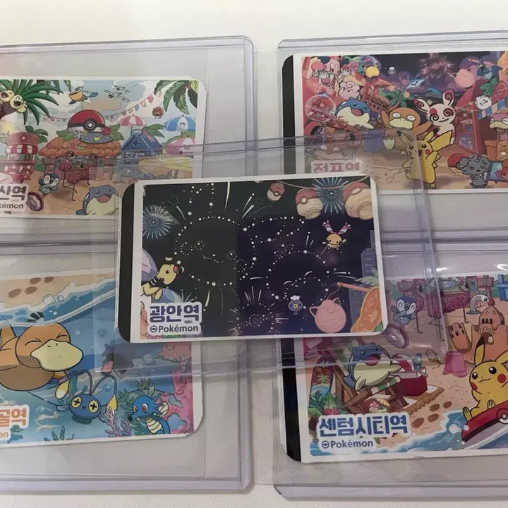 [BUNJANG] Pokemon Festa Busan Subway Ticket Set (5 Types) / 2026 포켓몬페스타 부산 지하철 승차권 티켓 5종