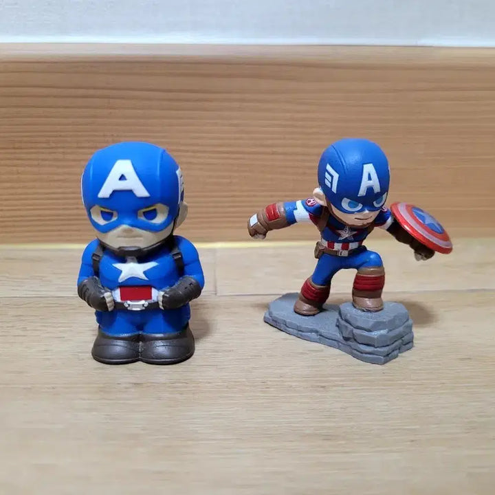 [BUNJANG] Marvel Captain America Mini Figure Set (2 Types) / 마블 캡틴 아메리카 미니 피규어 2종 세트