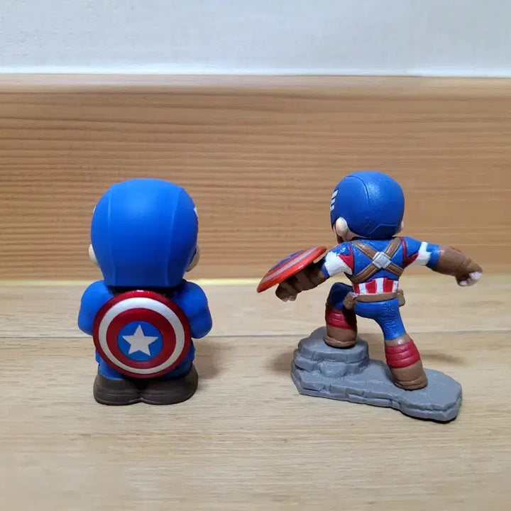 [BUNJANG] Marvel Captain America Mini Figure Set (2 Types) / 마블 캡틴 아메리카 미니 피규어 2종 세트