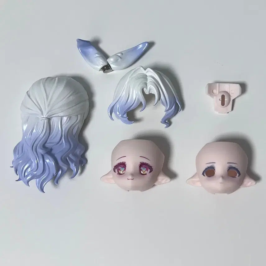 [BUNJANG] COME4FREE Blind Doll BJD 1/12 Wig + Secret Face Plate Set / COME4FREE 블라인드 인형 BJD 1/12 가발+시크릿 페이스 플레이트 세트
