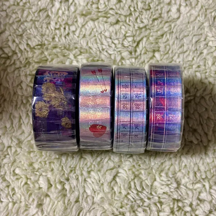 [BUNJANG] MilpInHyeongPokYeolHakWonGa Masking Tape Set (4 Types) / 밀랍인형폭렬학원가 마테 마스킹 테이프 4종 일괄 1차BL 비공굿 스티커