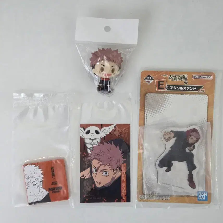 [BUNJANG] Jujutsu Kaisen Yuji Itadori Chocokko Acrylic Magnet Sticker Bundle Set / (일괄판매) 주술회전 이타도리 초코노코 아크릴 마그넷 스티커