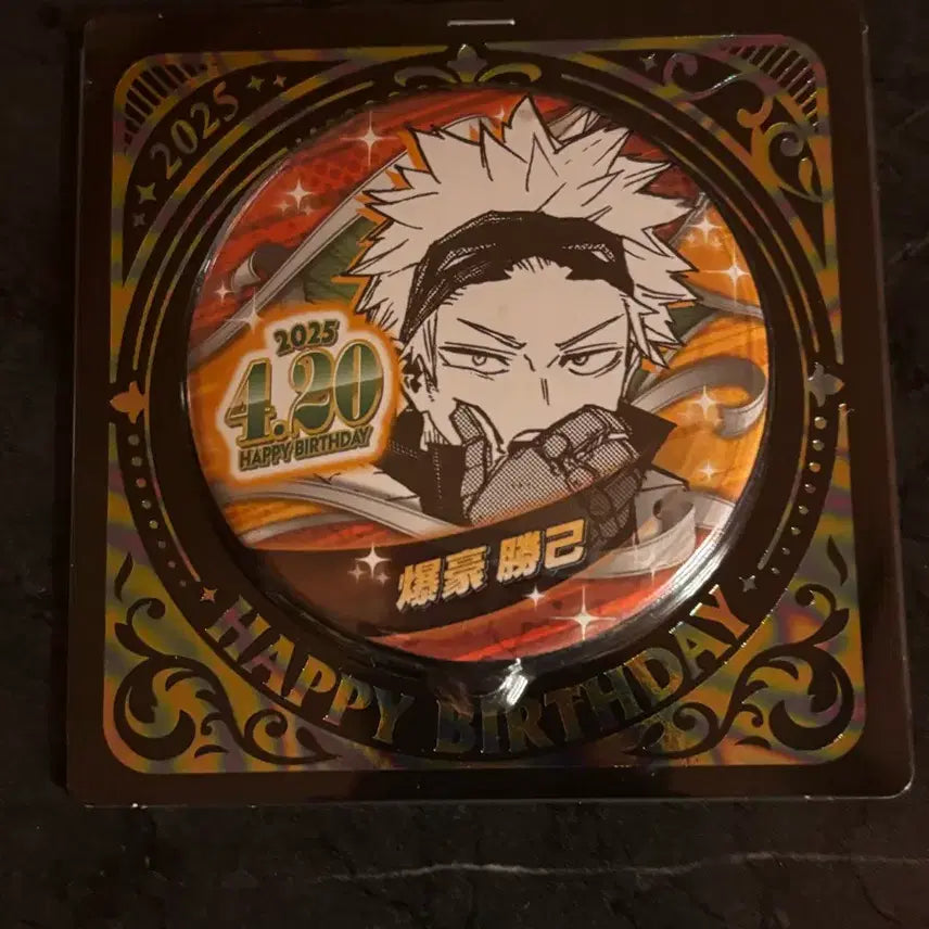 [BUNJANG] My Hero Academia Bakugo Birthday Can Badge (Sealed) / 히로아카 바쿠고 생일 캔뱃지 미개봉