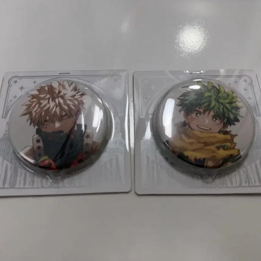 [BUNJANG] My Hero Academia Original Art Exhibition Can Badge Katsuki Bakugo Izuku Midoriya / 나의 히어로 아카데미아 원화전 캔뱃지 바쿠고 미도리야