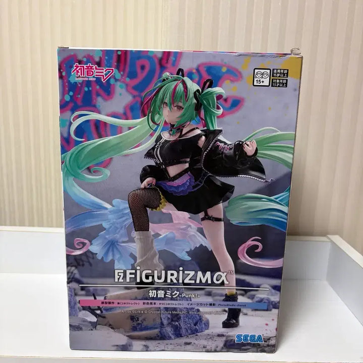 [BUNJANG] Sega Figure-ism Hatsune Miku Punk Ver. 1/7 Scale Figure / [미개봉] 세가 피규어리즘 하츠네 미쿠 펑크 하츠네미쿠 미소녀 피규어