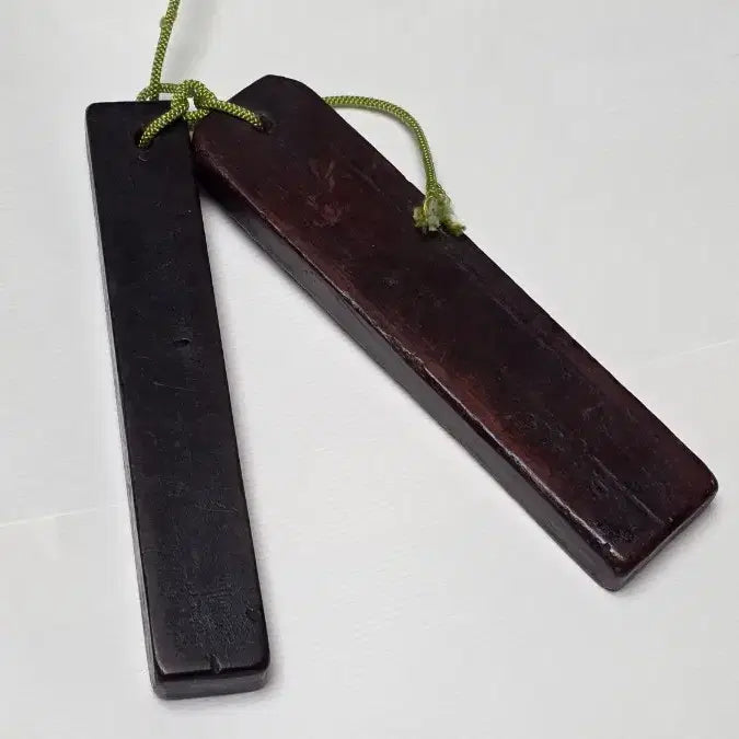 [BUNJANG] Aged Wooden Plain Tag / 땟물 좋은 나무 민자 호패