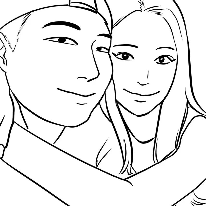 [BUNJANG] Custom Couple Illustration / 커플 그림 그려드려요