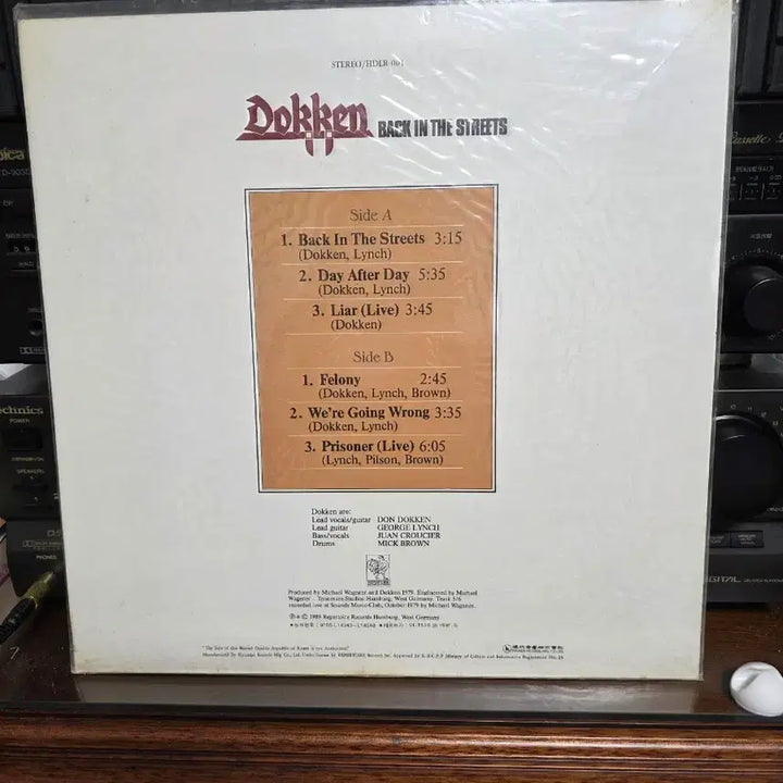 [BUNJANG] Dokken Back in the Streets LP (Sealed) / 도켄 미개봉 lp