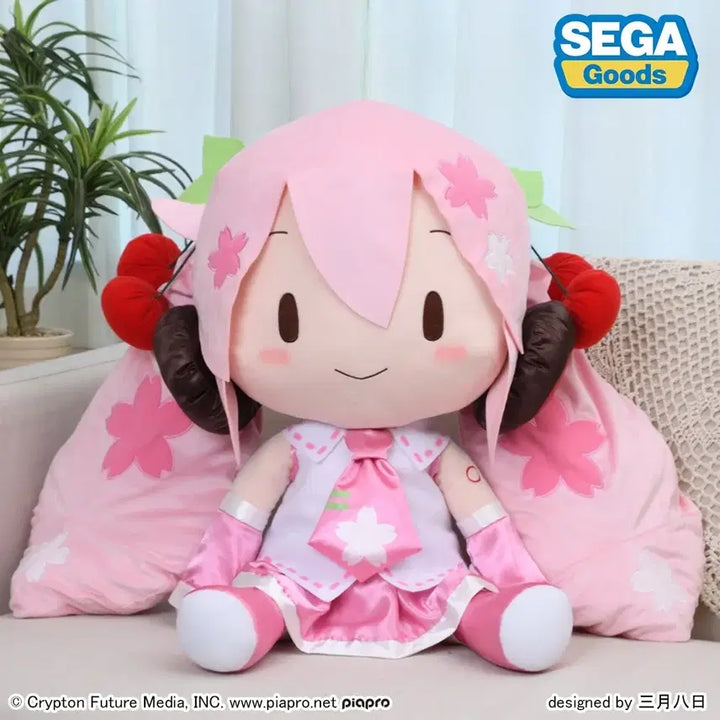 [BUNJANG] SEGA Sakura Miku Jumbo Plush / [초대형/미개봉] 사쿠라 미쿠 후와푸치 도데카 점보 인형