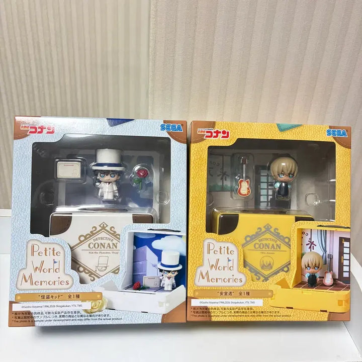 [BUNJANG] Detective Conan Petit World Memories Kaito Kid &amp; Tooru Amuro Set (Sealed) / (미개봉) 세트 괴도키드+ 아무로 토오루 명탐정코난 쁘띠월드 피규어 세가