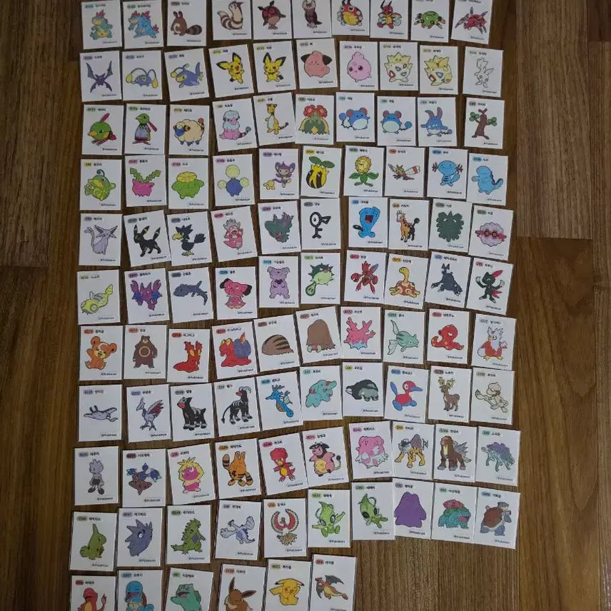 [BUNJANG] Pokemon Stickers (1st &amp; 2nd Gen) - Full Set (275 pcs) / 포켓몬 띠부씰 1세대159종 2세대116 전종 275장 일괄판매합니다
