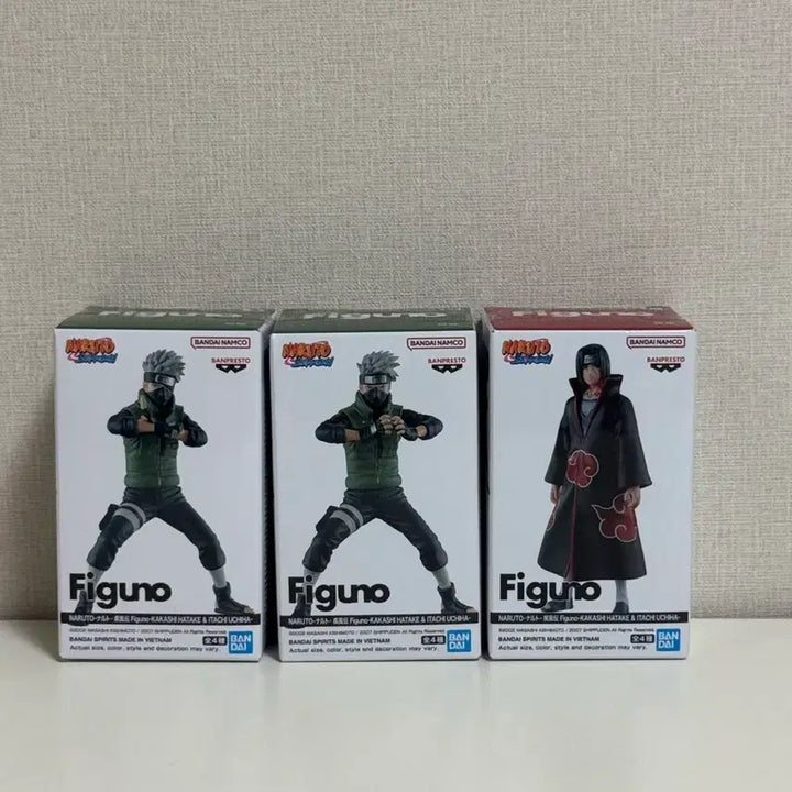 [BUNJANG] Figuno Naruto Kakashi &amp; Itachi Figures (Sealed, 3-Figure Bundle) / (미개봉,3종일괄)피그노 figuno 나루토 카카시 이타치 피규어