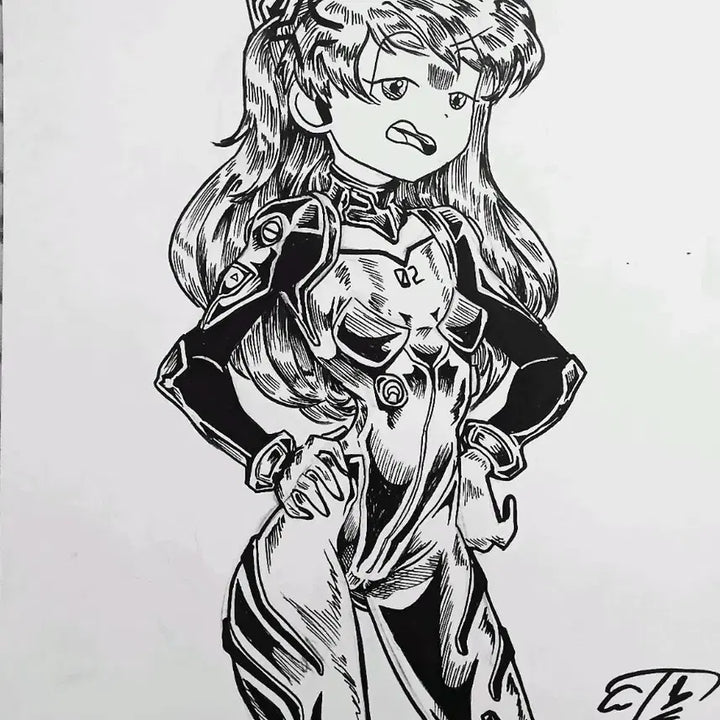 [BUNJANG] Custom Character Line Art Illustration Commission / [커미션] 캐릭터 선화 일러스트 / 자캐, 2차 창작 모두 가능