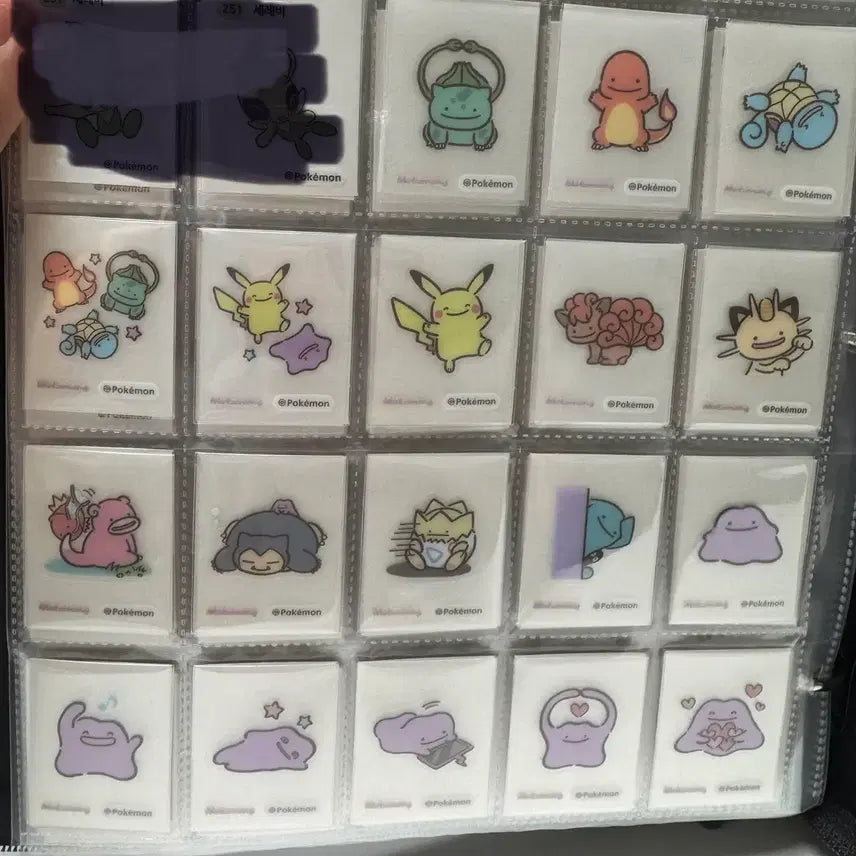 [BUNJANG] Colorgram Pokemon Ditto Sticker Full Set / 컬러그램 포켓몬 메타몽 띠부씰 전종