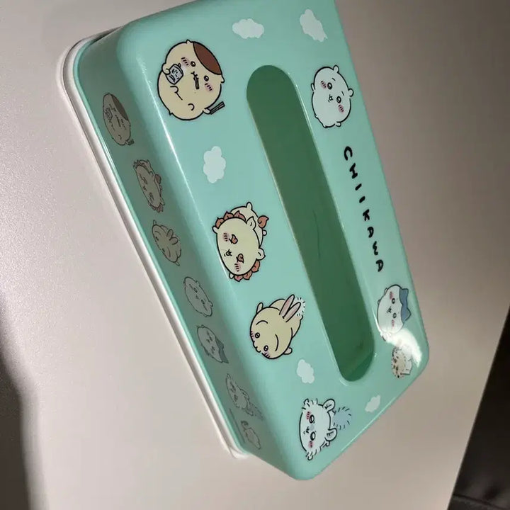 [BUNJANG] Chiikawa Character Tissue Case (Mint) / 치이카와 캐릭터 티슈 케이스 민트