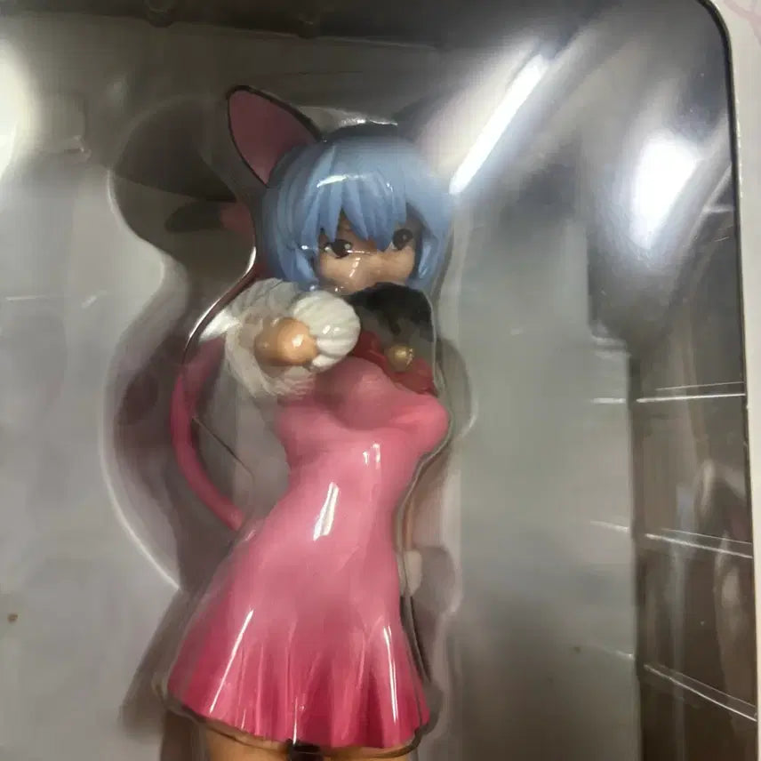 [BUNJANG] Evangelion Ayanami Rei Nekomimi Figure / 에반게리온 아야나미 레이 육성계획 네코미미 피규어