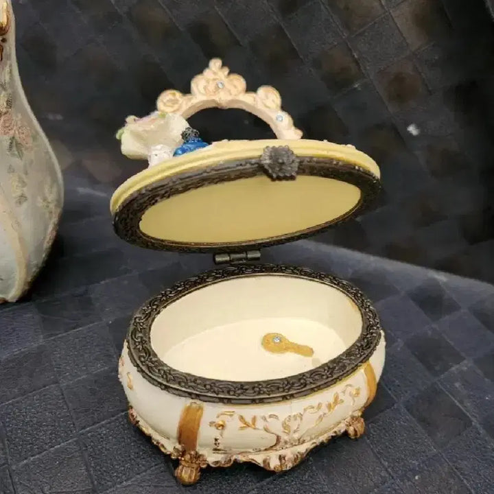 [BUNJANG] Vintage European Style Mini Dresser Jewelry Box / 빈티지 보석함 미니 화장대 보석함 유럽풍 앤틱 보석함 고전문구