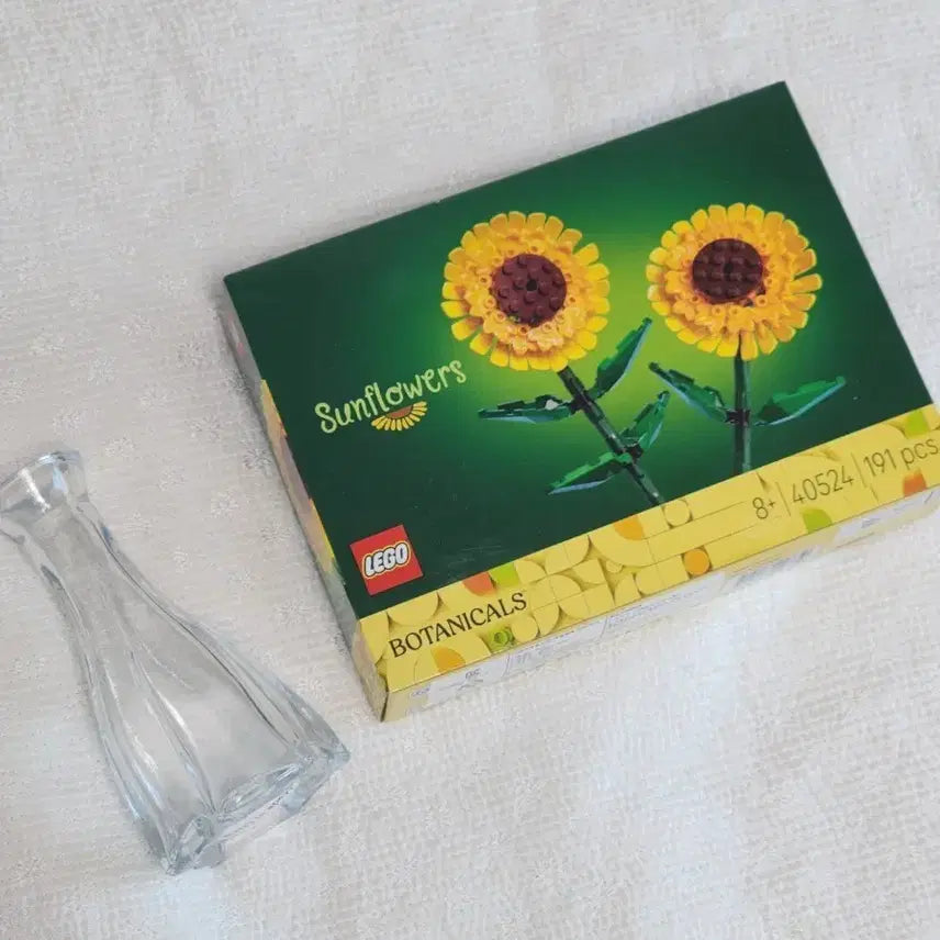 [BUNJANG] LEGO Botanical Sunflower with Glass Vase / 레고 보태니컬 해바라기 (유리병 포함)