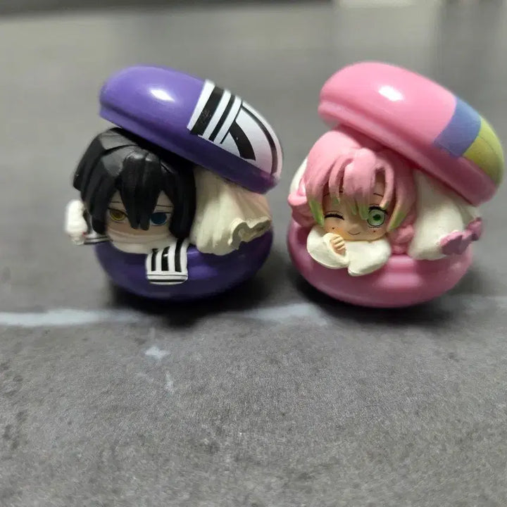 [BUNJANG] Demon Slayer Macaron Gacha Iguro Mitsuri Bundle Set / 귀멸의 칼날 마카롱 가챠 이구로,미츠리 일괄
