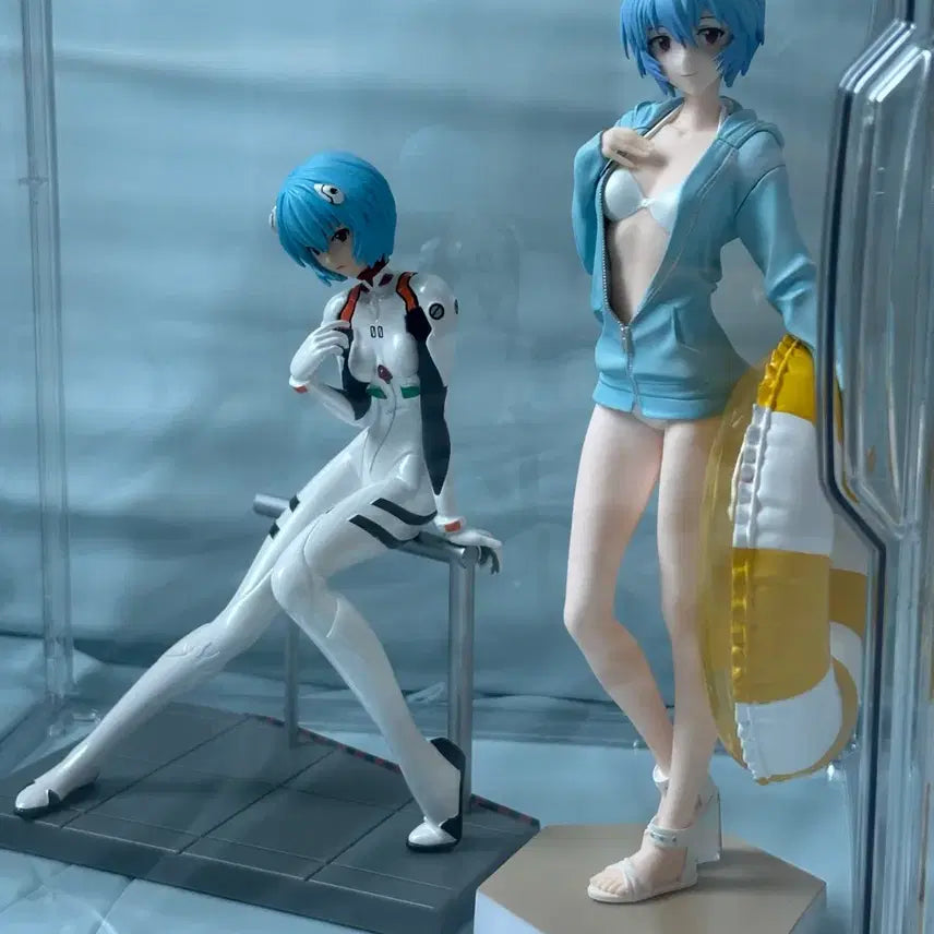 [BUNJANG] Evangelion Ayanaami Rei Pop Up Parade L Beach Queen LPM Figure Bundle Set / 에반게리온 아야나미 레이 팝업퍼레이드L 비치 퀸,LPM 피규어 일괄
