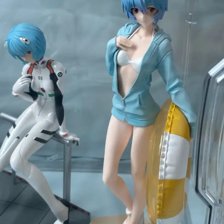[BUNJANG] Evangelion Ayanaami Rei Pop Up Parade L Beach Queen LPM Figure Bundle Set / 에반게리온 아야나미 레이 팝업퍼레이드L 비치 퀸,LPM 피규어 일괄