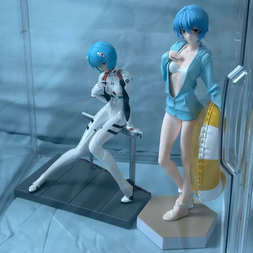 [BUNJANG] Evangelion Ayanaami Rei Pop Up Parade L Beach Queen LPM Figure Bundle Set / 에반게리온 아야나미 레이 팝업퍼레이드L 비치 퀸,LPM 피규어 일괄
