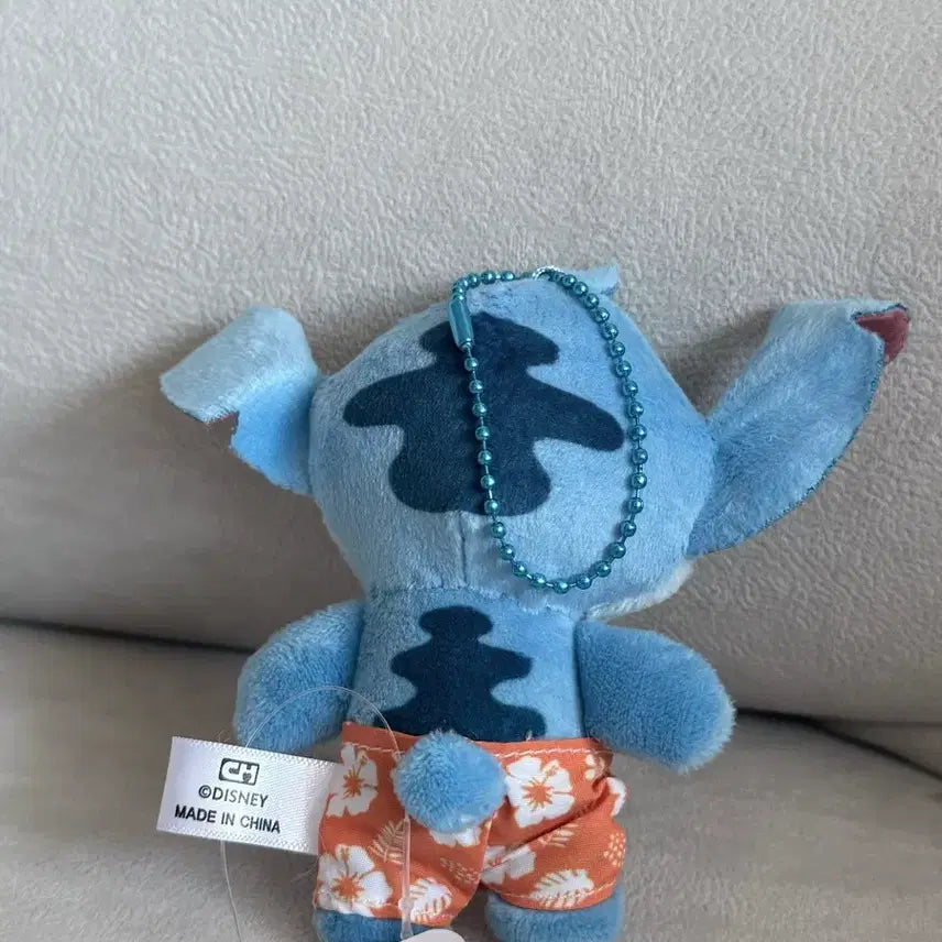[BUNJANG] Disney Stitch Hawaiian Keyring Plush / 디즈니 스티치 하와이안 키링 인형