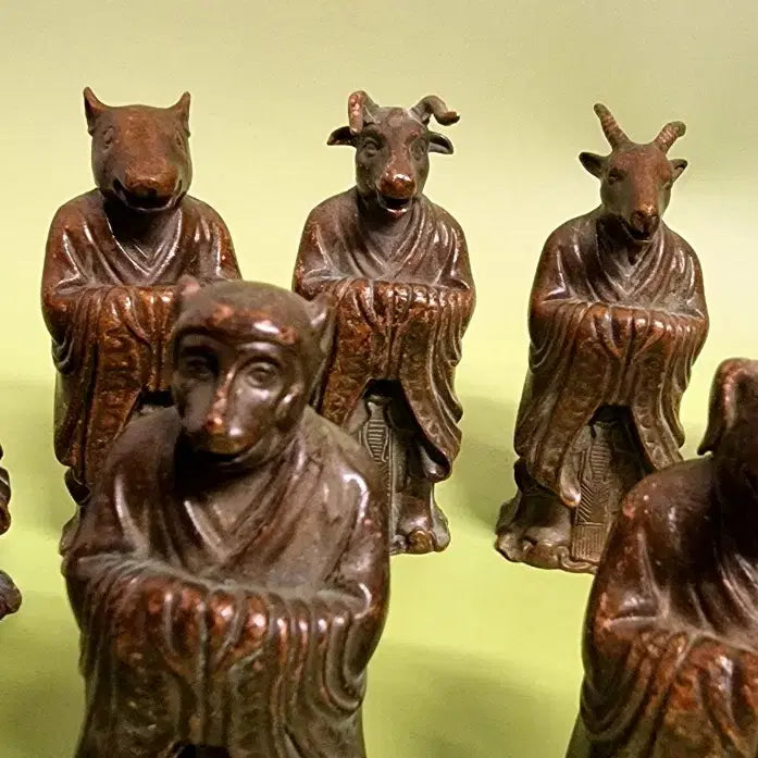 [BUNJANG] Brass Zodiac Animal Statues Set / 황동12지신상( 십이지신상)