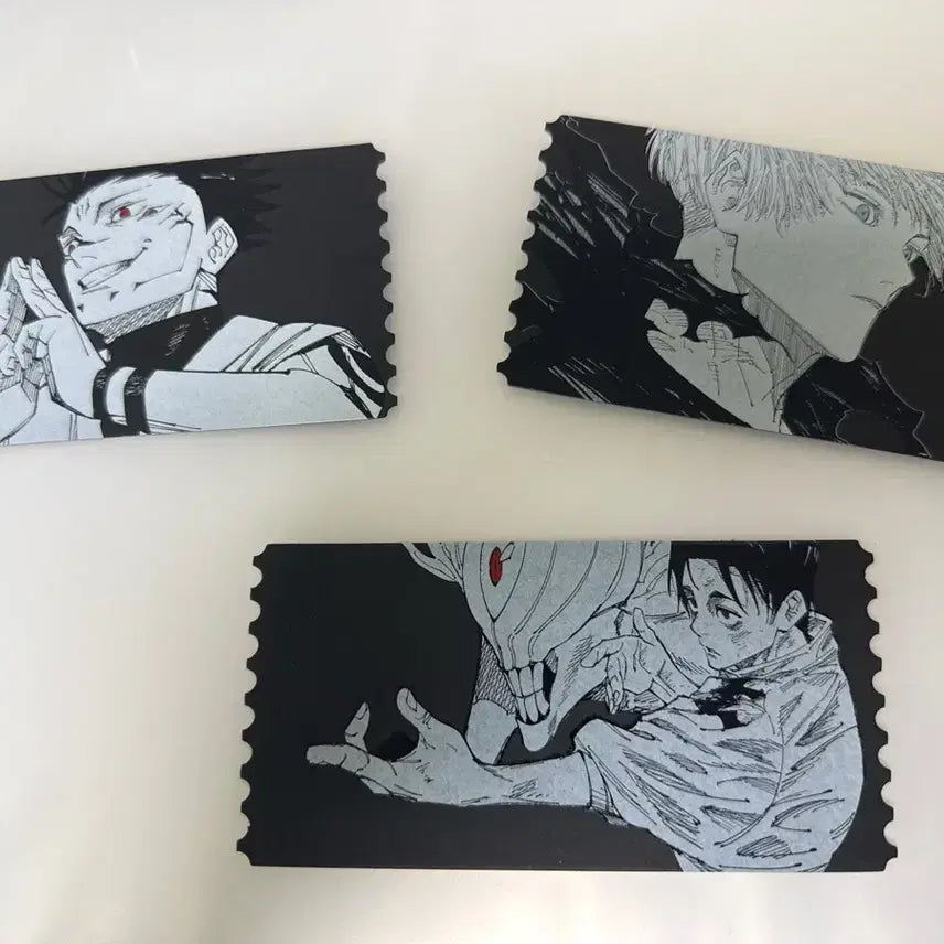[BUNJANG] Jujutsu Kaisen Illustration Ticket Set Sukuna, Gojo, Yuta / 주술회전 일러스트 티켓 스쿠나 고죠 유타 팝니다