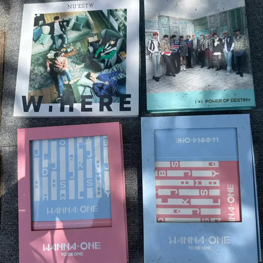 [BUNJANG] Wanna One &amp; Weki Meki Unused Album Bundle Set / 아이돌 미사용 앨범 4종 일괄 판매합니다