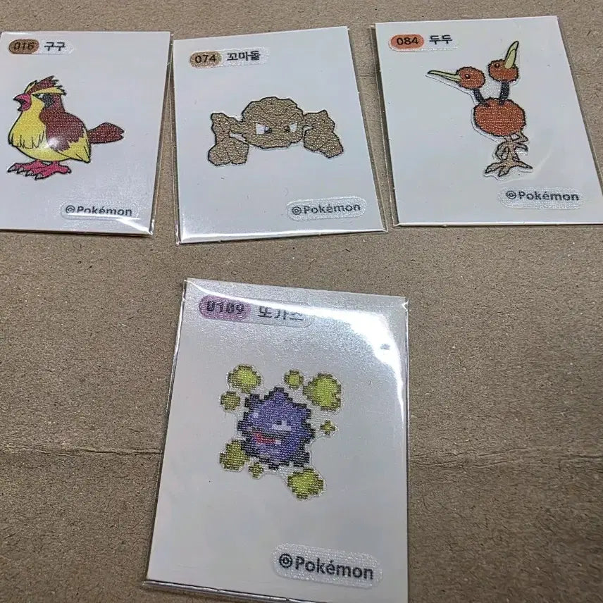 [BUNJANG] Pokemon Gen 1 Stickers 61 Unique + 9 Duplicates / 포켓몬 1세대,2세대 띠부씰 152장+픽셀1장