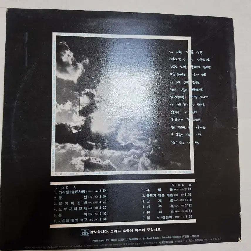 [BUNJANG] Shin Hyung Won New LP / 신형원 LP