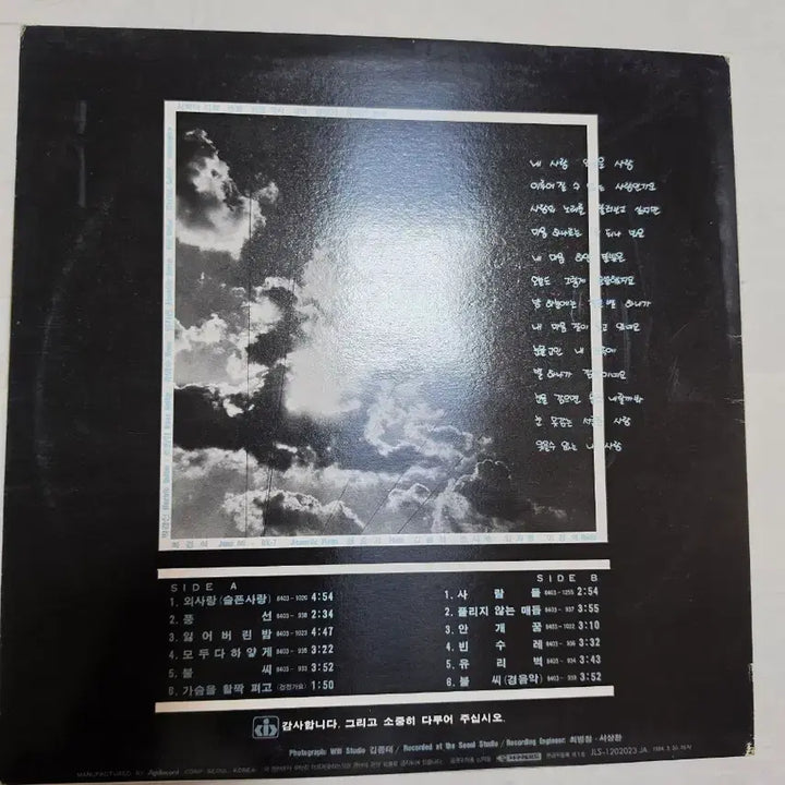 [BUNJANG] Shin Hyung Won New LP / 신형원 LP