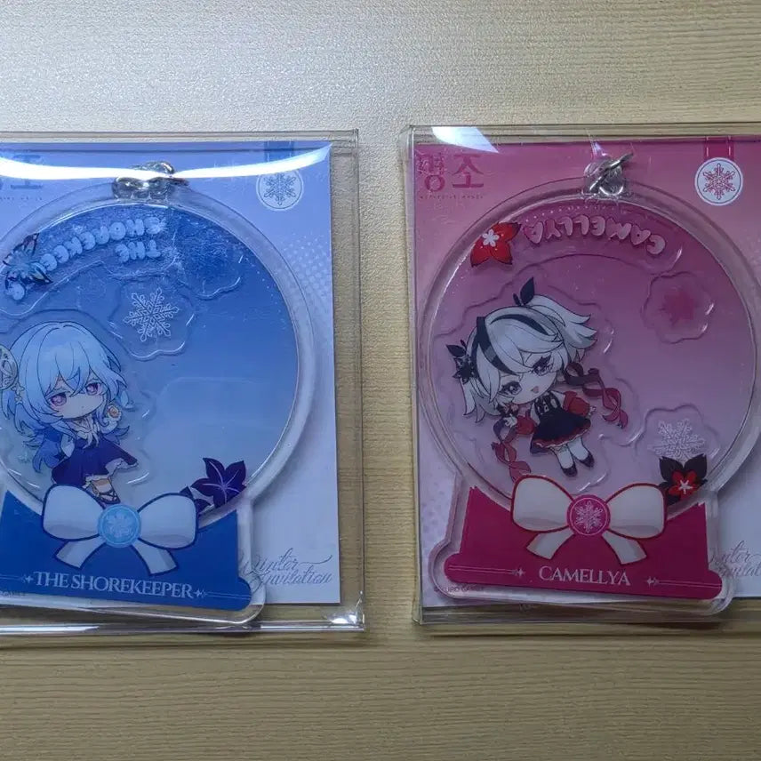 [BUNJANG] Meijo Pasuin &amp; Camellia Rakuspa Collaboration Limited Acrylic Stand, Acrylic Card, and Keyring / 명조 파수인, 카멜리아 라쿠스파 콜라보 등