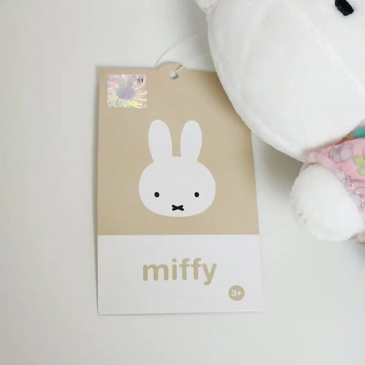 [BUNJANG] Miffy Floral Outfit Keychain Doll - Official Mascot Plush / 새상품)미피 꽃무늬옷 키링 인형_정품 마스코트 누이 마콧 공식 굿즈 공굿