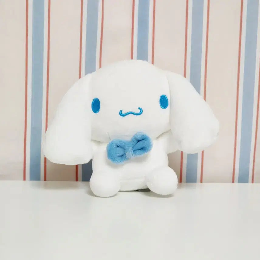 [BUNJANG] Sanrio Cinnamoroll Blue Ribbon Keyring Doll Mascot / 새상품)블루 리본 시나모롤 정품 키링 인형_산리오 마스코트 누이 굿즈