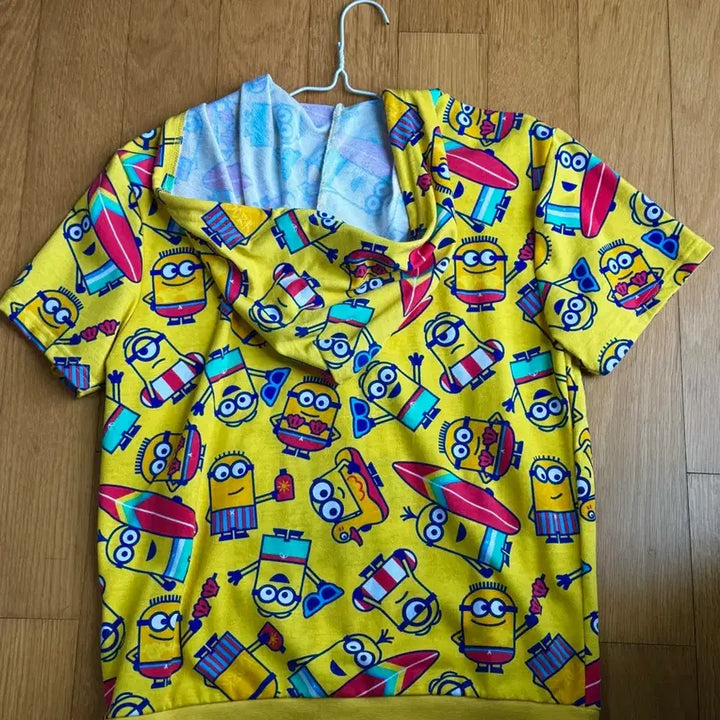 [BUNJANG] Universal Studios Minions Short Sleeve Zip-Up S / 유니버셜 스튜디오 미니언즈 반팔 집업
