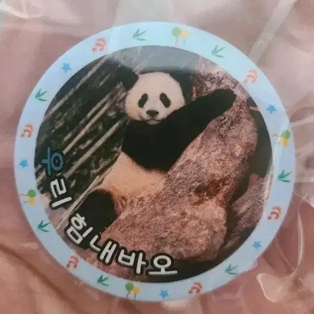 [BUNJANG] Aibao Cafe Pin Badge (Day 1) / 아이바오 카페 핀뱃지 1일차