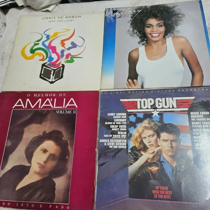 [BUNJANG] Various Artists LP Record Set (Chris de Burgh, Whitney Houston, Amalia, Top Gun OST) / LP 8종 세트 (크리스 드 버그, 휘트니 휴스턴, 아말리아, 탑건 OS