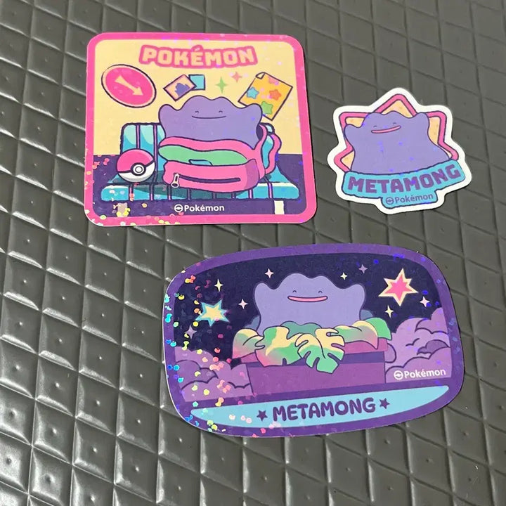 [BUNJANG] Pokemon Midnight Play Set Stickers / 성수 포켓몬 미드나잇 스티커 따라큐 메타몽 쫀도기 파치리스