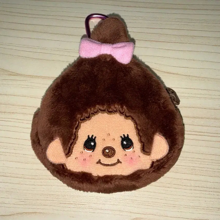 [BUNJANG] Monchhichi Carabiner Mini Pouch / 새상품) 몬치치 카라비너 미니 파우치