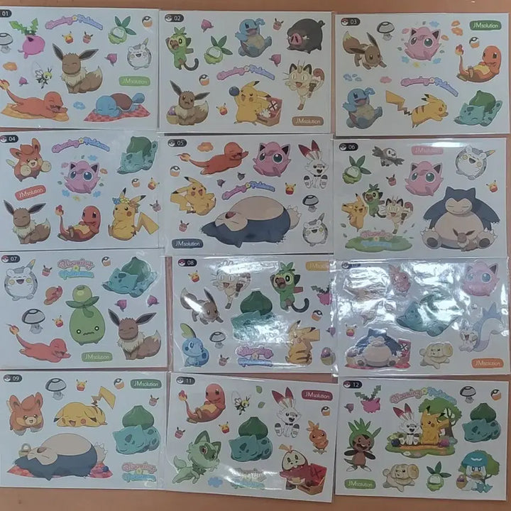 [BUNJANG] Pokemon Sticker 25-Piece Set / 포켓몬 스티커 25종 세트